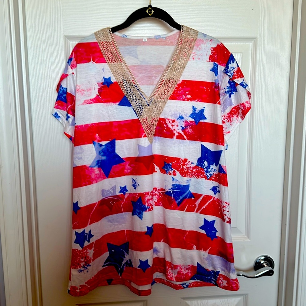 Beautiful 4th of July top